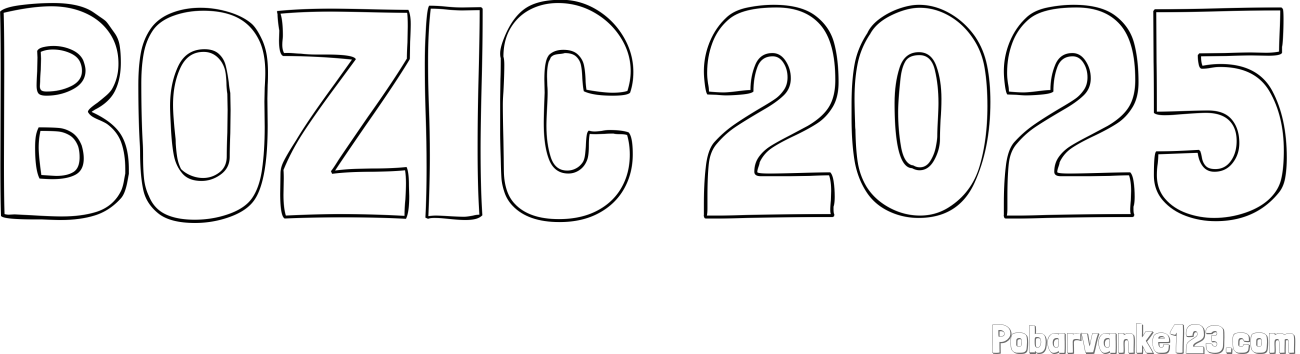 Pobarvanka imena BOŽIČ 2025