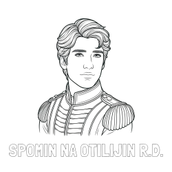 Online izdelana pobarvanka - Pobarvanka imena SPOMIN NA OTILIJIN R.D. in pobarvanka princa