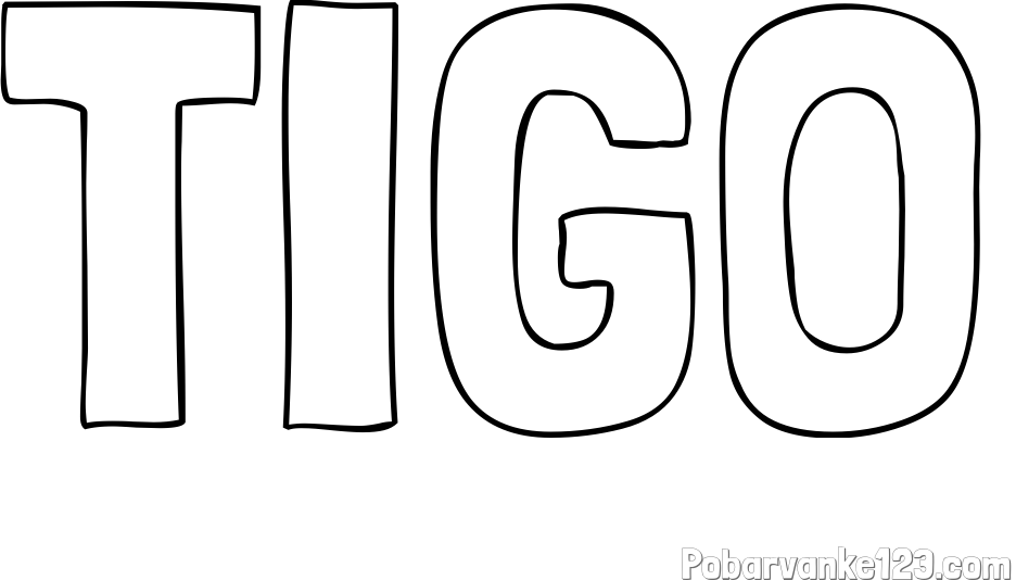 Pobarvanka imena TIGO