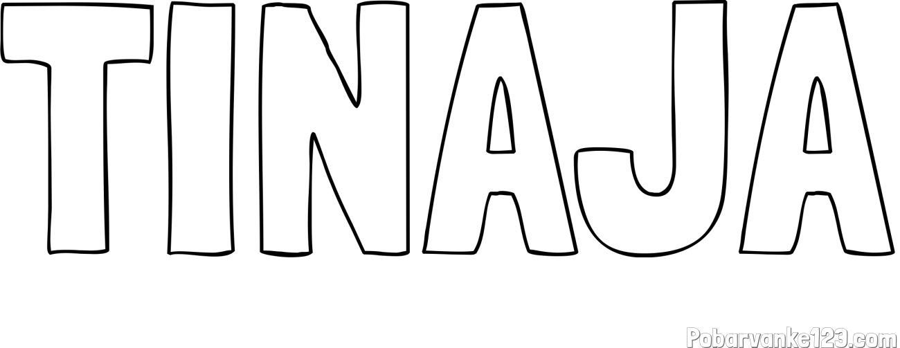 Pobarvanka imena TINAJA