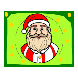 Pobarvana pobarvanka - Otroška pobarvanka veselega Božička