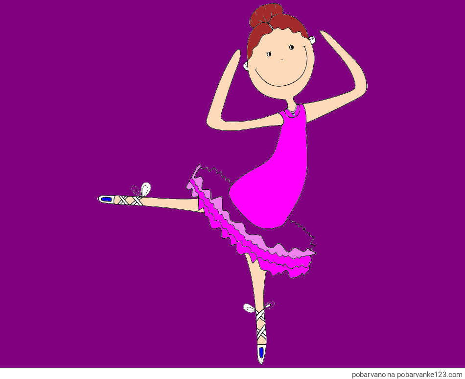 POBARVANA POBARVANKA - Pobarvanka balerine