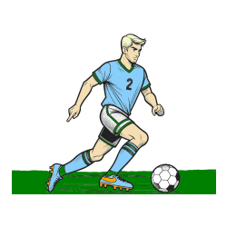 Pobarvana pobarvanka - Pobarvanka nogometaša