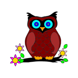 Pobarvana pobarvanka - Pobarvanka sove