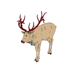 Pobarvana pobarvanka - Pobarvanka velikega jelena