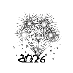 Pobarvana pobarvanka - Pobarvanka velikega ognjemeta z zvezdicami