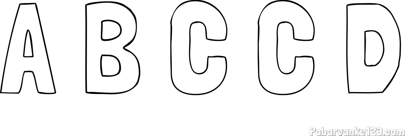 Pobarvanka imena A B C Č D