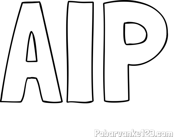 Pobarvanka imena AIP