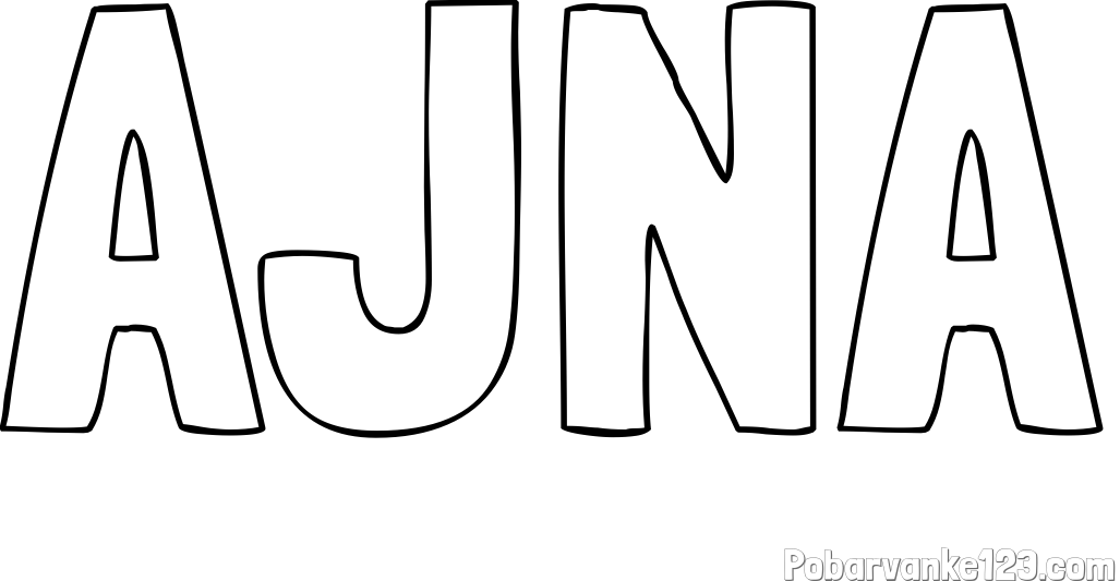 Pobarvanka imena AJNA