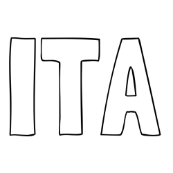 Online izdelana pobarvanka - Pobarvanka imena ITA