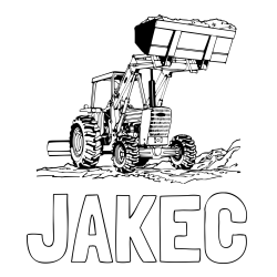 Online izdelana pobarvanka - Pobarvanka imena JAKEC in pobarvanka traktorja
