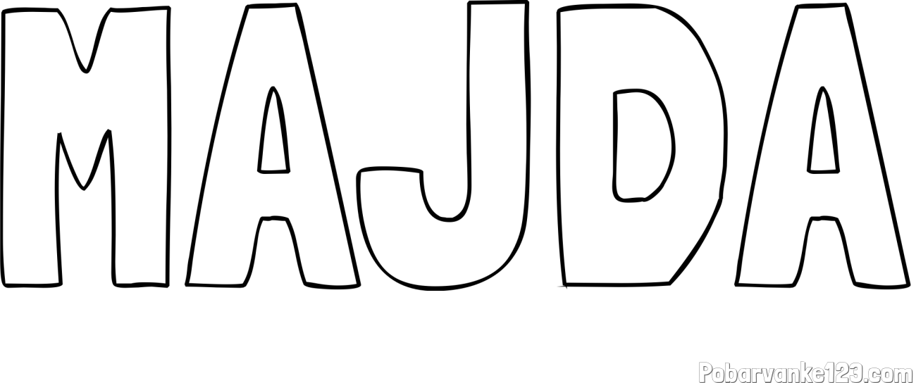 Pobarvanka imena МАЈДА