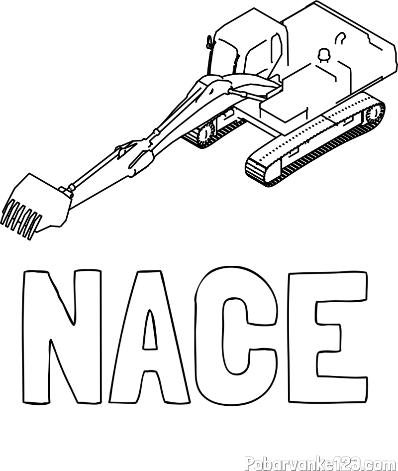 Pobarvanka imena NACE in pobarvanka bagra