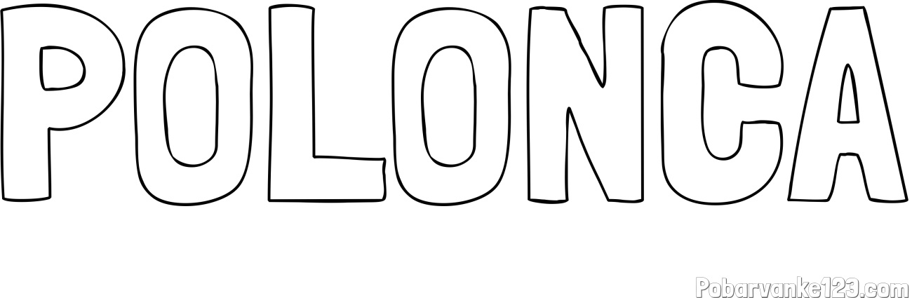 Pobarvanka imena POLONCA