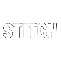 Online izdelana pobarvanka - Pobarvanka imena STITCH