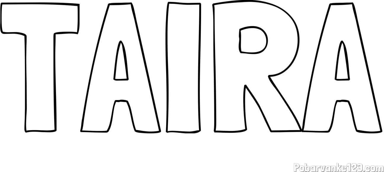 Pobarvanka imena TAIRA