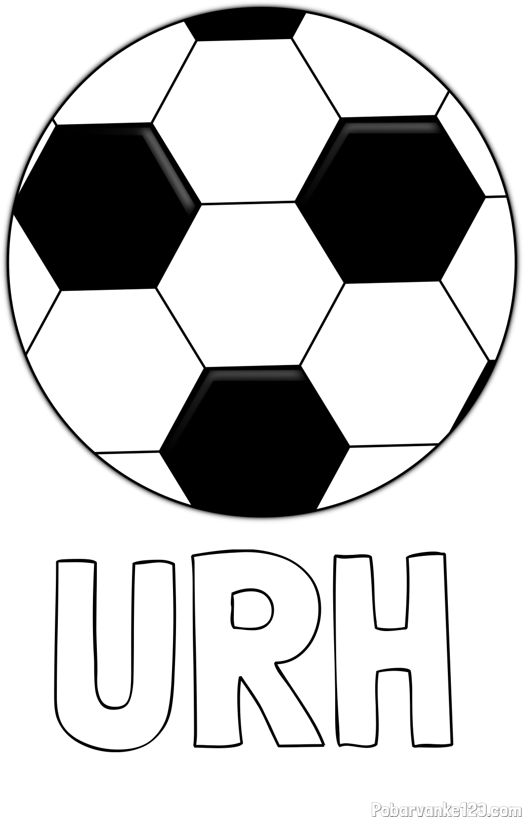 Pobarvanka imena URH in pobarvanka nogometne žoge