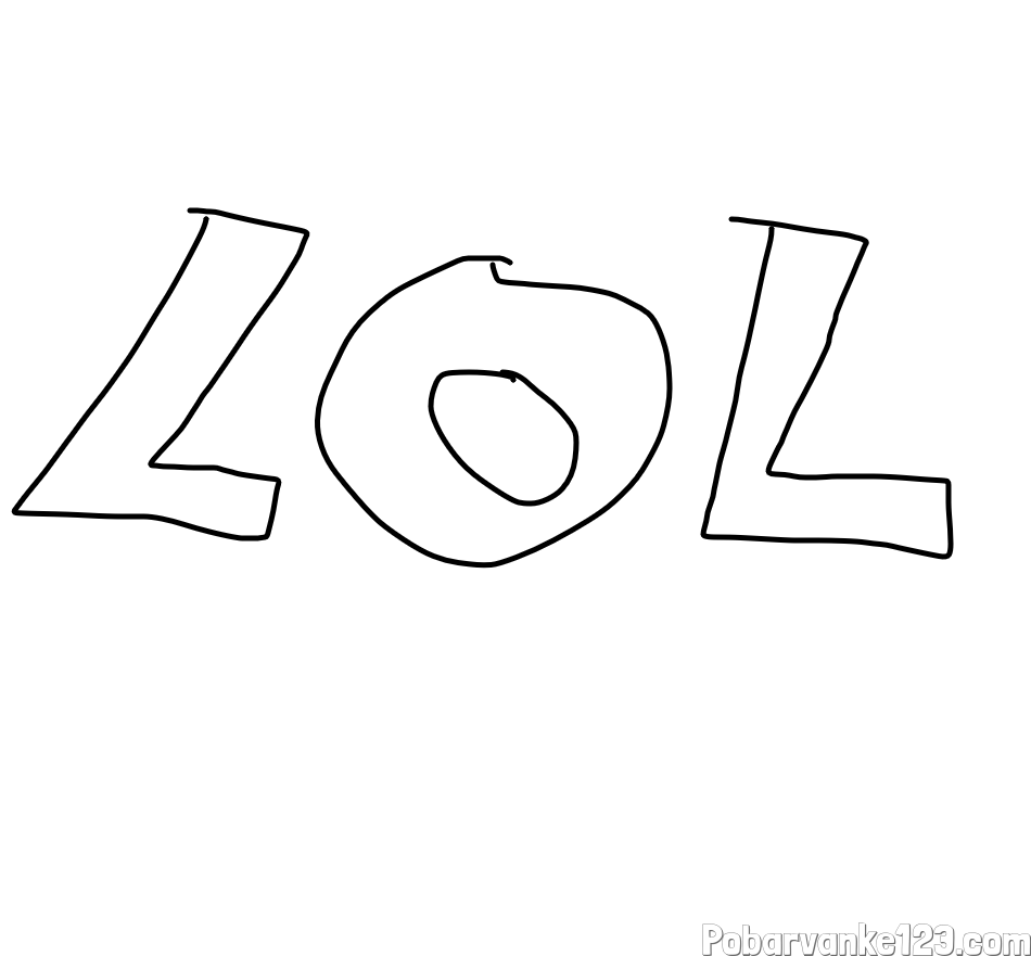 LOL- pobarvanka