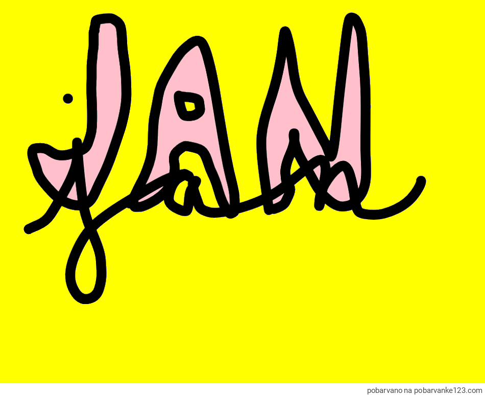 POBARVANA POBARVANKA - jan ime