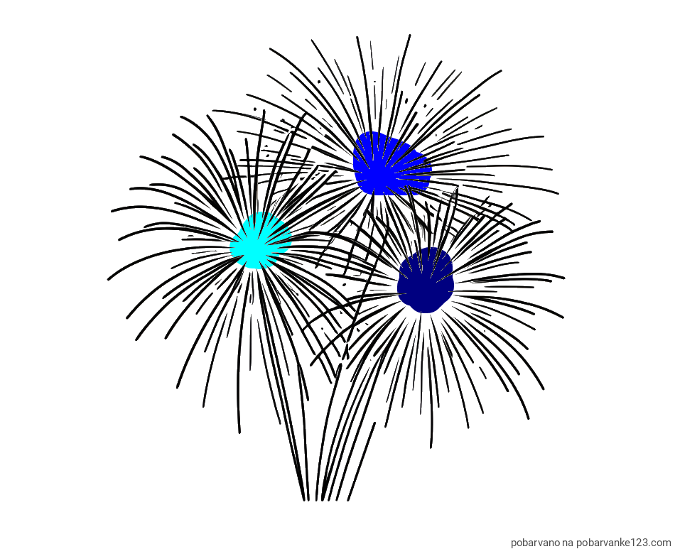 POBARVANA POBARVANKA - Lepa pobarvanka ognjemeta