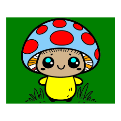 Pobarvana pobarvanka - Otroška pobarvanka gobe