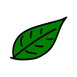 Pobarvana pobarvanka - Otroška pobarvanka jesenskega lista