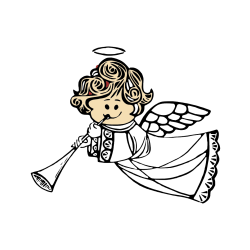 Pobarvana pobarvanka - Pobarvanka angelčka