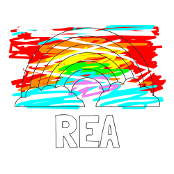 Pobarvana pobarvanka - Pobarvanka imena REA