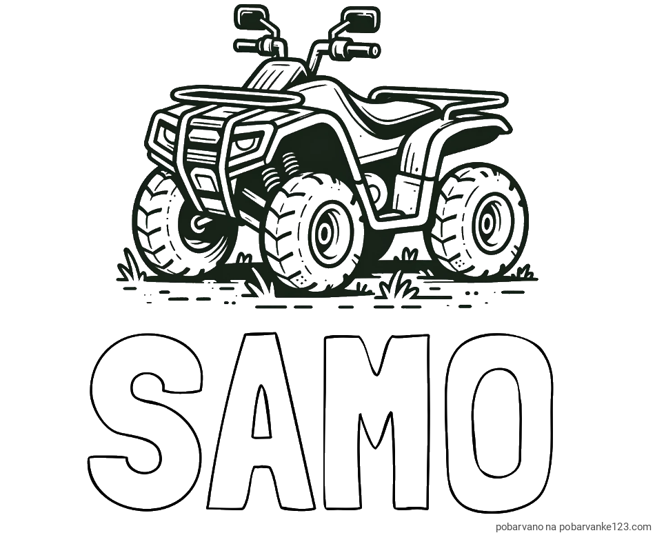 POBARVANA POBARVANKA - Pobarvanka imena SAMO in pobarvanka štirikolesnika