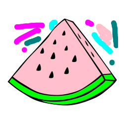 Pobarvana pobarvanka - Pobarvanka lubenice