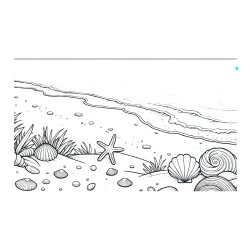 Pobarvana pobarvanka - Pobarvanka morja in plaže