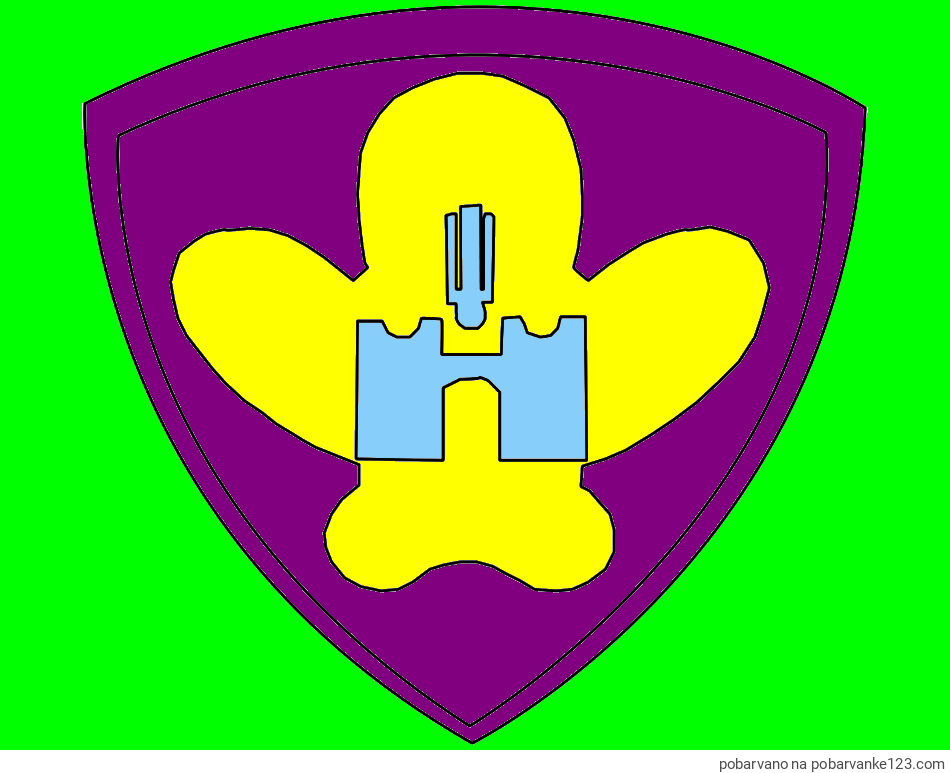 POBARVANA POBARVANKA - Pobarvanka NK Maribor (grb)