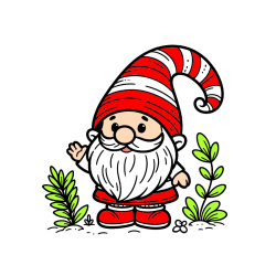 Pobarvana pobarvanka - Pobarvanka prijaznega škrata oz. palčka