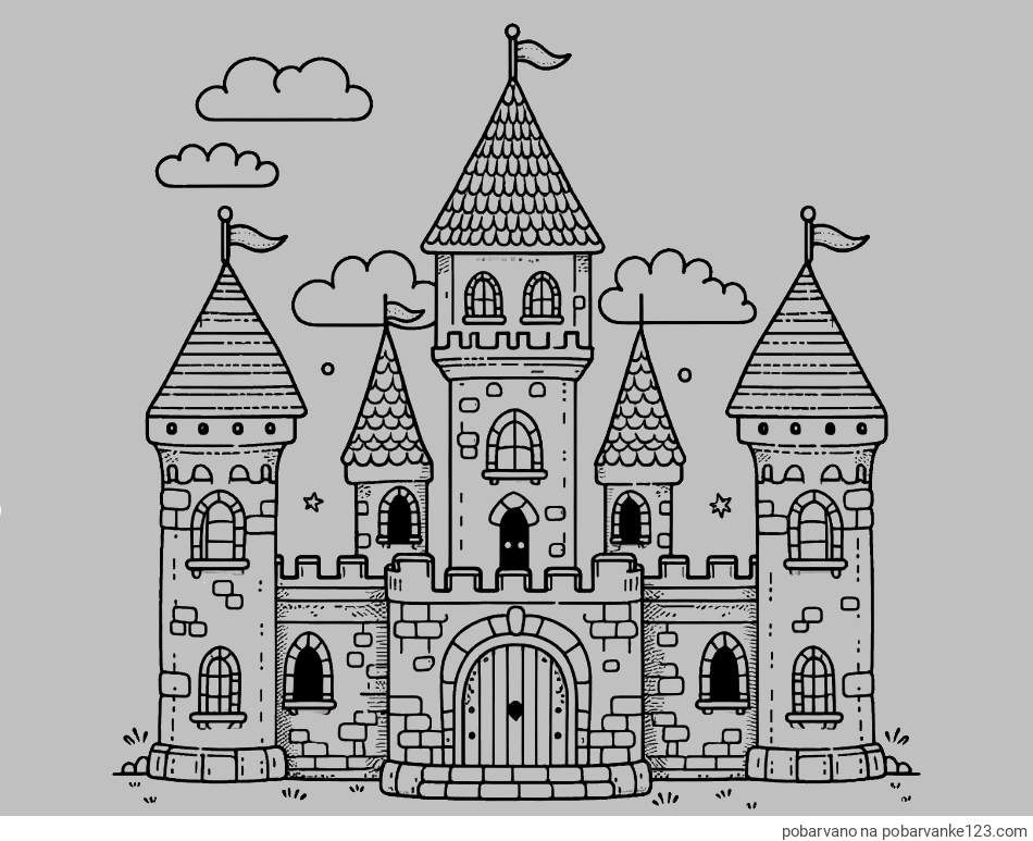 POBARVANA POBARVANKA - Pobarvnaka velikega gradu