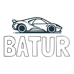 Online izdelana pobarvanka - Pobarvanka imena BATUR in otroška pobarvanka dirkalnega avtomobila
