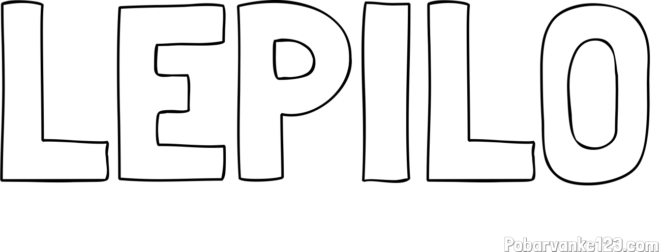 Pobarvanka imena LEPILO