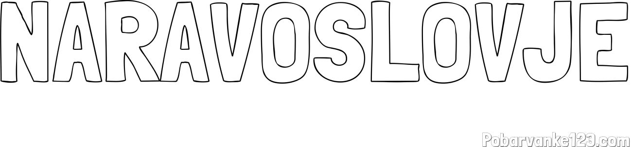 Pobarvanka imena NARAVOSLOVJE