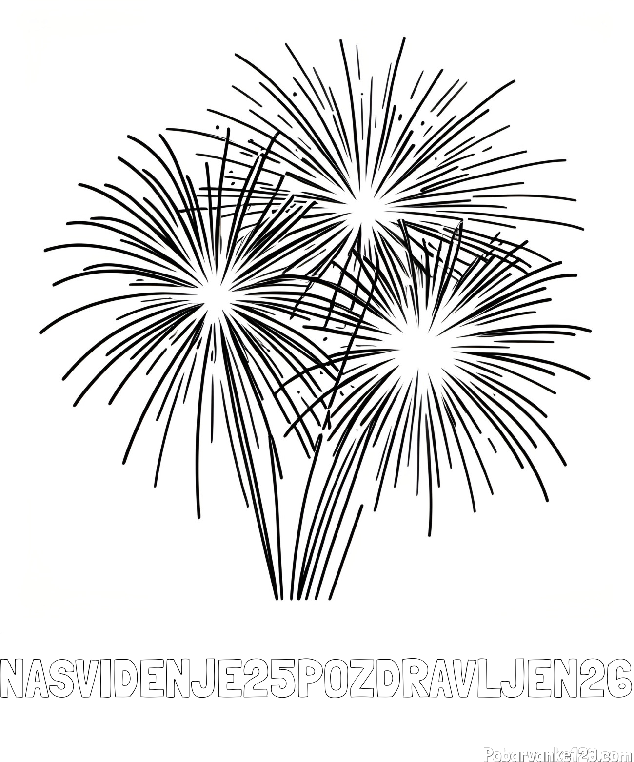 Pobarvanka imena NASVIDENJE25POZDRAVLJEN26 in lepa pobarvanka ognjemeta