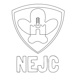 Pobarvanka imena NEJC in pobarvanka NK Maribor (grb)