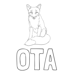 Online izdelana pobarvanka - Pobarvanka imena OTA in pobarvanka lisice