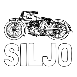 Online izdelana pobarvanka - Pobarvanka imena SILJO in pobarvanka starega motorja