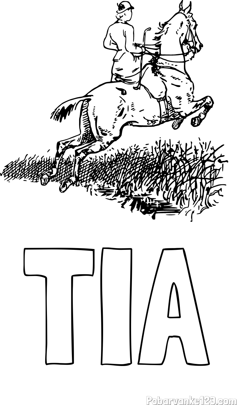 Pobarvanka imena TIA in pobarvanka jahalke