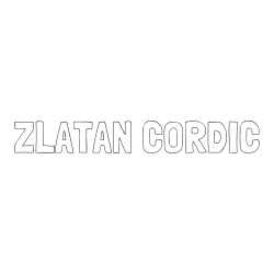 Online izdelana pobarvanka - Pobarvanka imena ZLATAN ČORDIČ