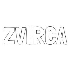 Online izdelana pobarvanka - Pobarvanka imena ŽVIRCA