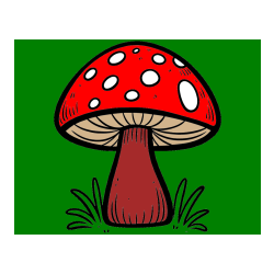 Pobarvana pobarvanka - Pobarvanka gobe