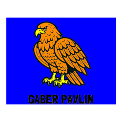 Pobarvana pobarvanka - Pobarvanka imena GABER PAVLIN in pobarvanka orla
