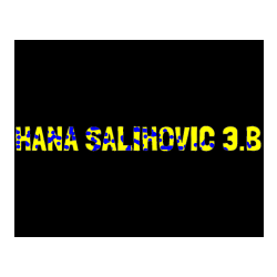 Pobarvana pobarvanka - Pobarvanka imena HANA SALIHOVIĆ 3.B