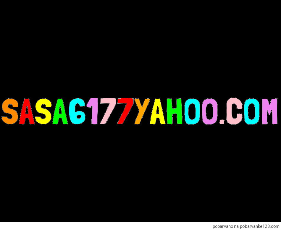 POBARVANA POBARVANKA - Pobarvanka imena SASA6177YAHOO.COM