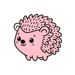 Pobarvana pobarvanka - Pobarvanka ljubkega ježka