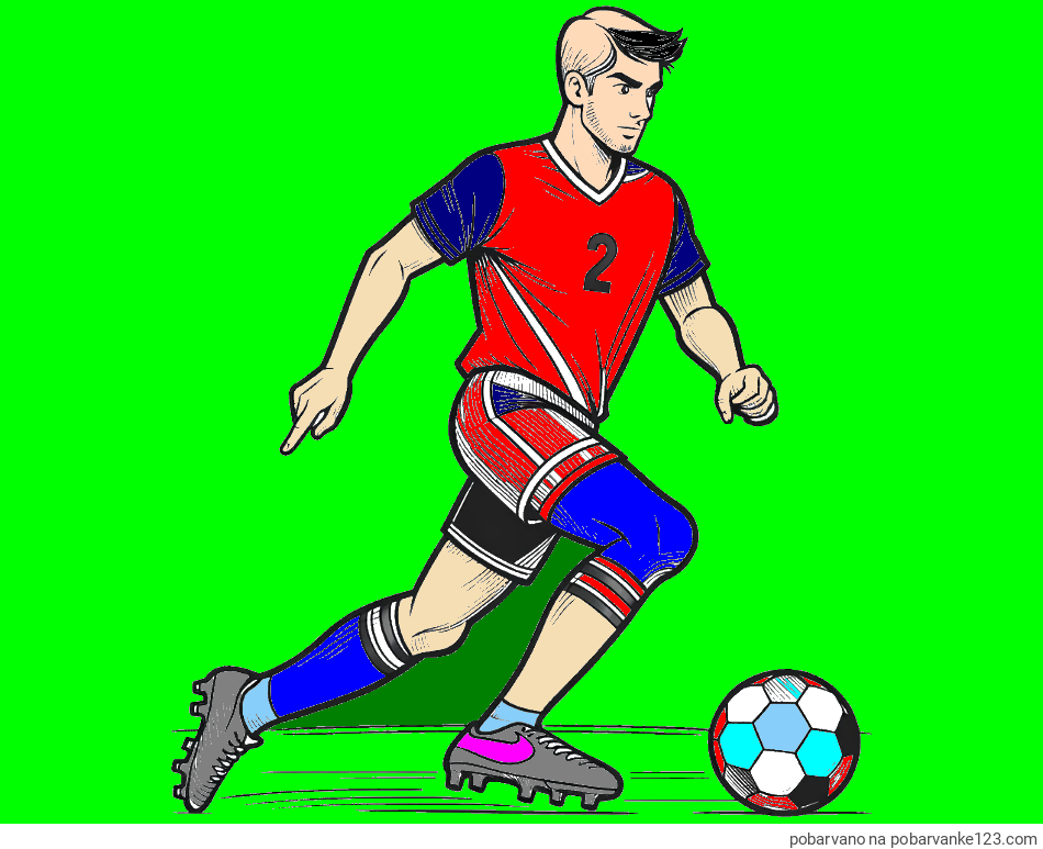 POBARVANA POBARVANKA - Pobarvanka nogometaša